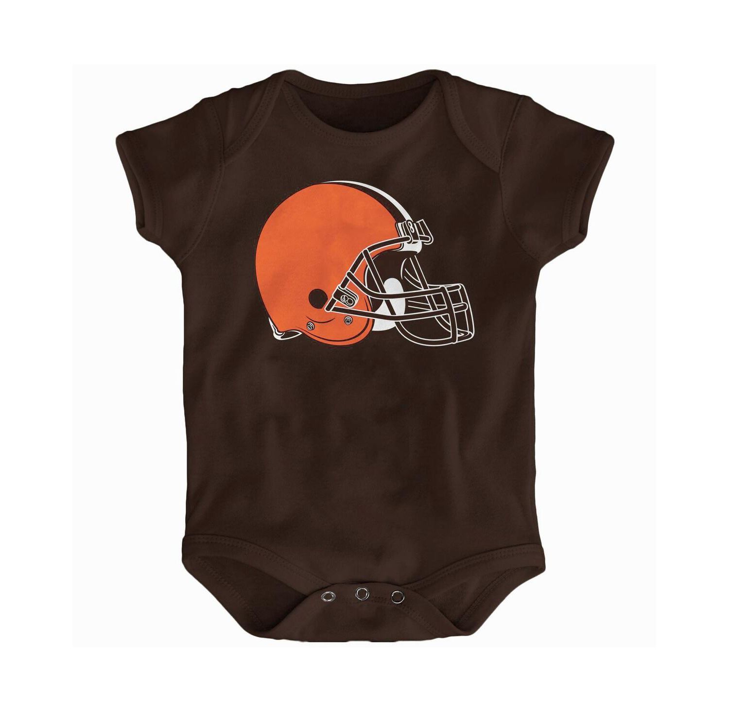 Newborn Boys and Girls Brown Cleveland Browns Team Logo Bodysuit