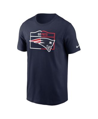 Men's Navy New England Patriots Essential Local Phrase T-shirt