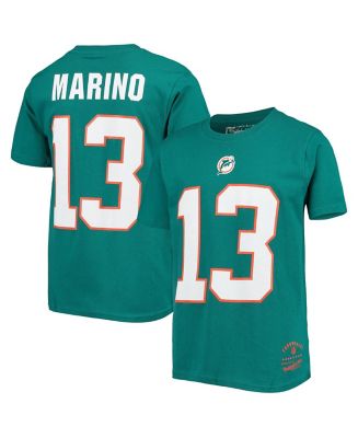 Mitchell & Ness Men's Dan Marino Miami Dolphins Retro Player Name & Numer Longsleeve T-Shirt Green