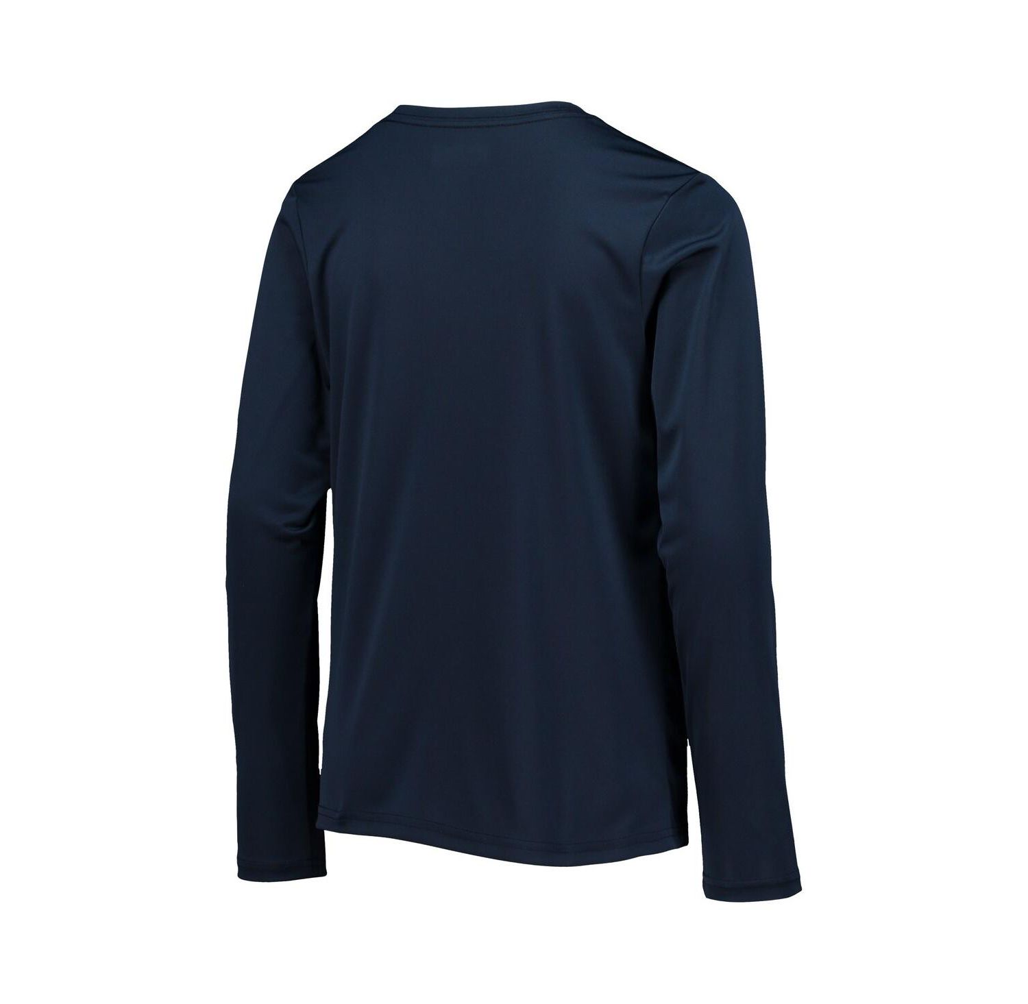 Big Boys Navy and White Dallas Cowboys Terminal Tackle Omni-Shade Long Sleeve T-shirt
