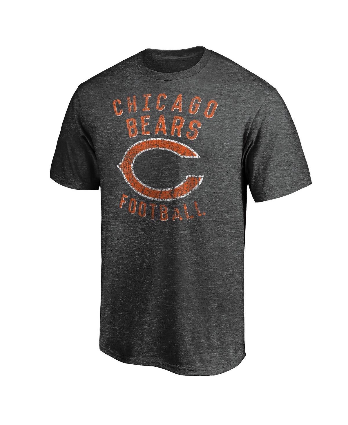 Shop Majestic Men's  Heathered Charcoal Chicago Bears Showtime Logo T-shirt