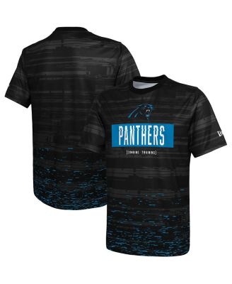 Men's Black Carolina Panthers Combine Authentic Sweep T-shirt