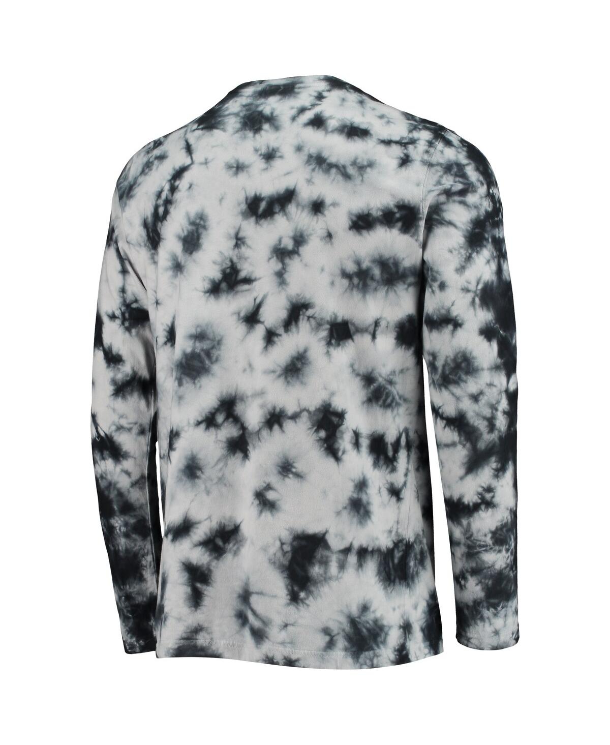 Men's New EraAtlanta Falcons Tie-Dye Long Sleeve T-shirt - Black