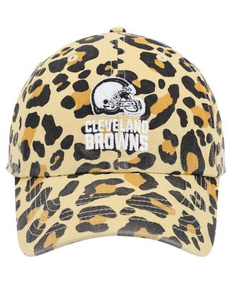 Women's '47 Tan Cleveland Browns Bagheera Clean Up Allover Adjustable Hat