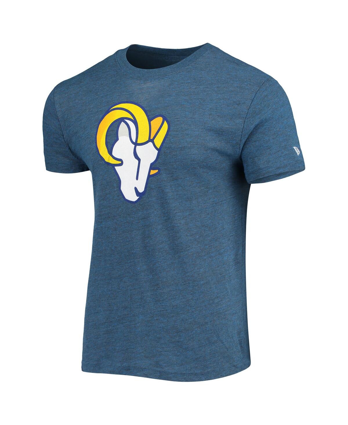 Shop New Era Men's  Heathered Royal Los Angeles Rams Alternative Logo Tri-blend T-shirt