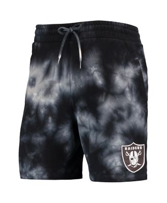 Men's Black Las Vegas Raiders Tie-Dye Shorts