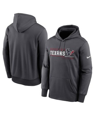 Nike Men's Anthracite Houston Texans Prime Logo Name Split Pullover ...
