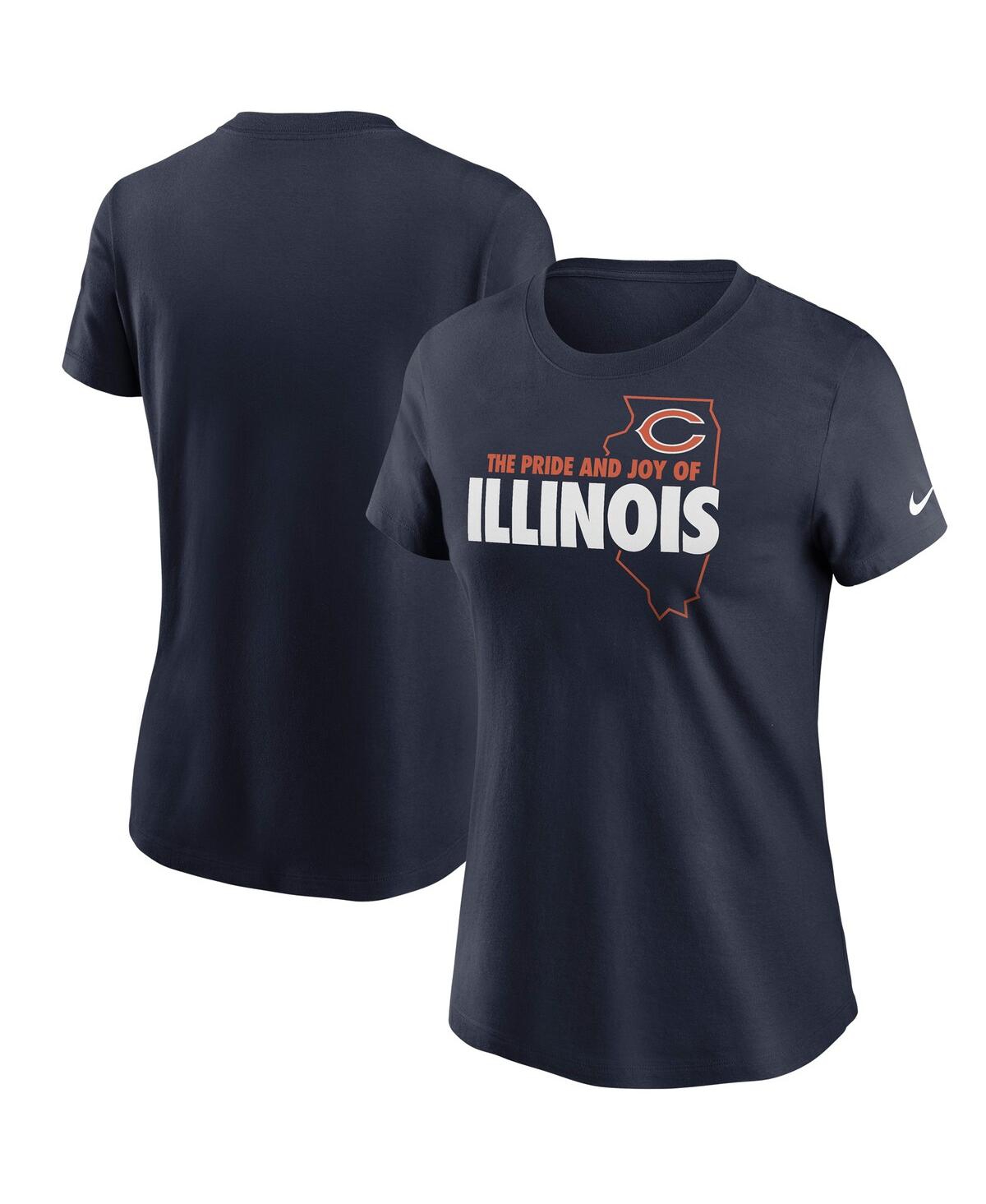 Women's Nike Navy Chicago Bears Hometown Collection T-shirt - Navy