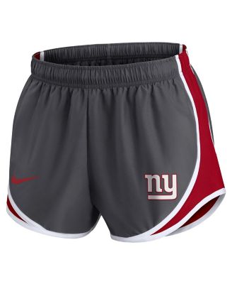 Women's Charcoal New York Giants Logo Performance Tempo Shorts