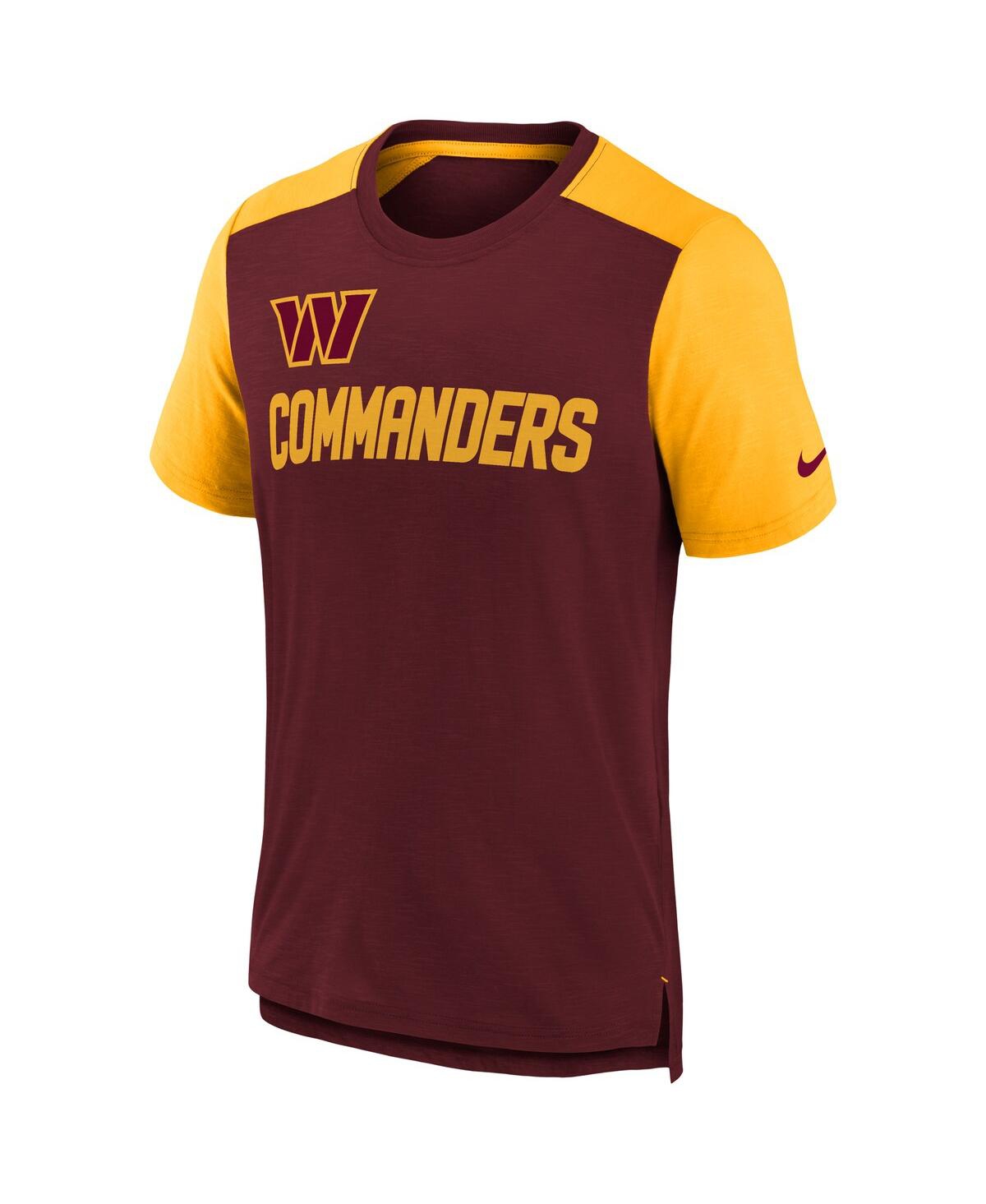 Big Boys Nike Heathered Heathered Gold Washington Commanders Colorblock Team Name T-shirt - Heathered Gold