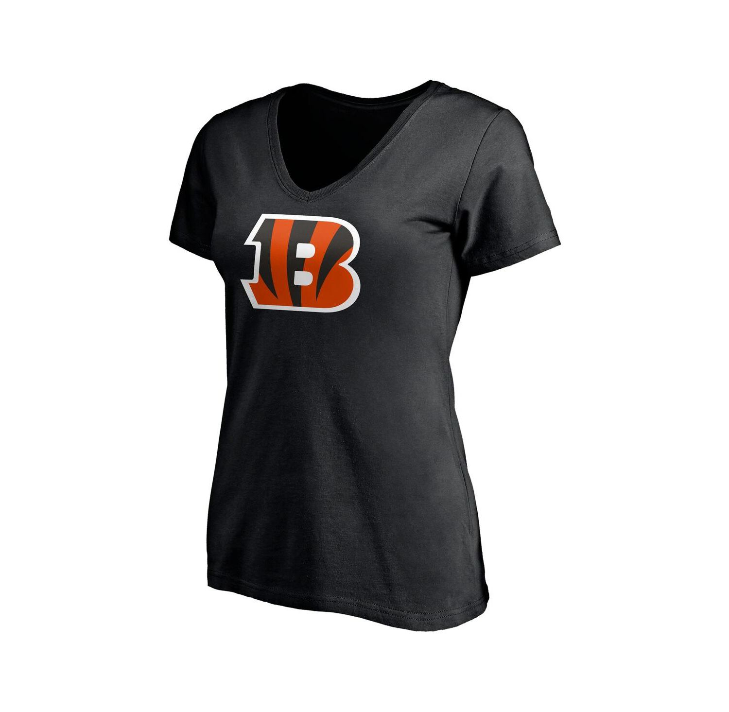 Women's Joe Burrow Black Cincinnati Bengals Player Icon Name and Number V-Neck T-shirt
