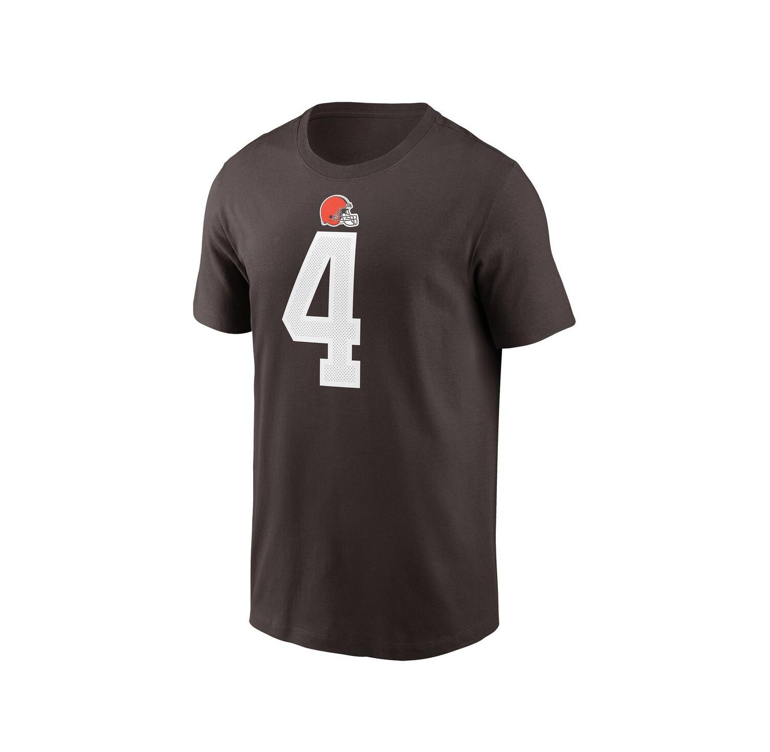 Men's Deshaun Watson Brown Cleveland Browns Player Name & Number T-shirt