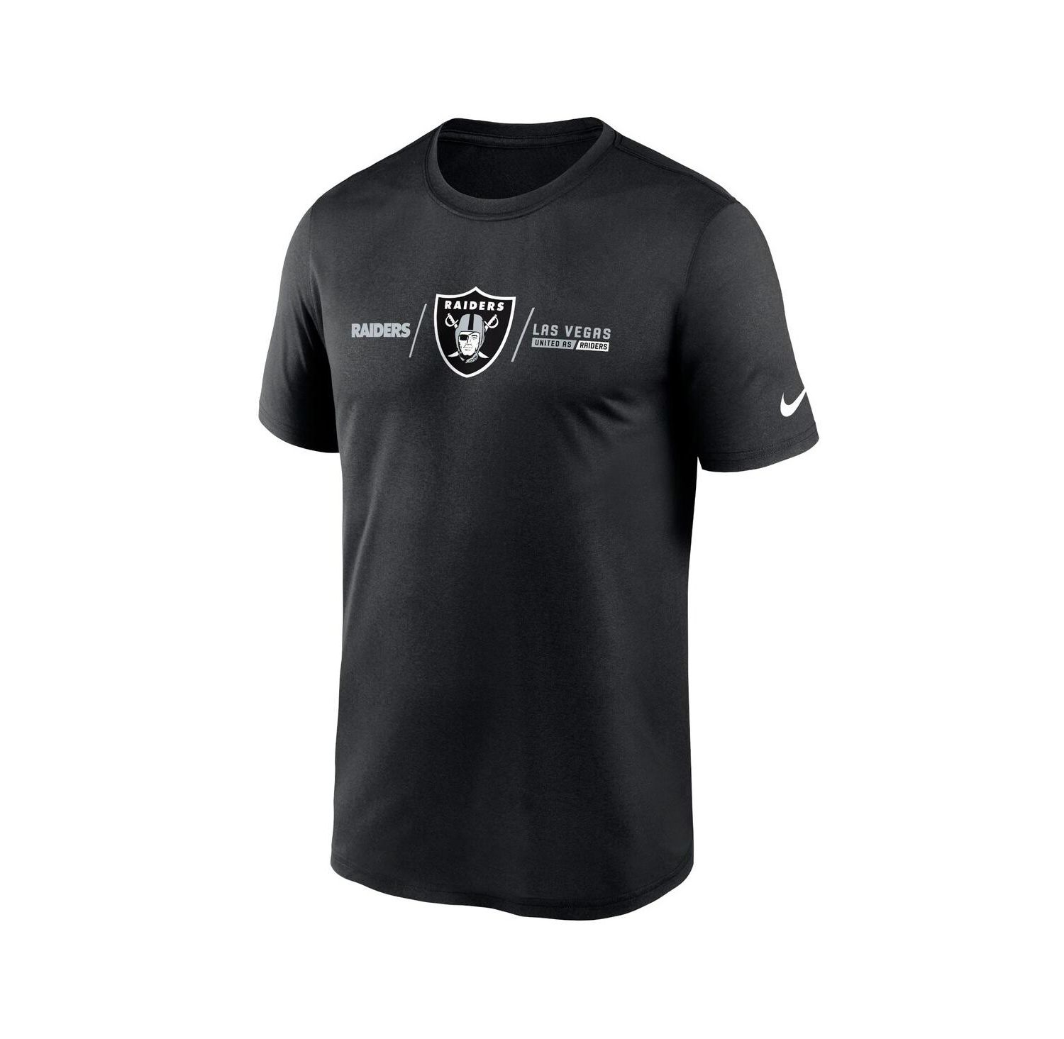 Men's Black Las Vegas Raiders Horizontal Lockup Legend T-shirt