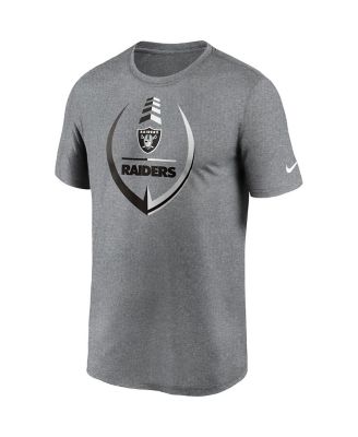 Men's Heathered Gray Las Vegas Raiders Icon Legend Performance T-shirt