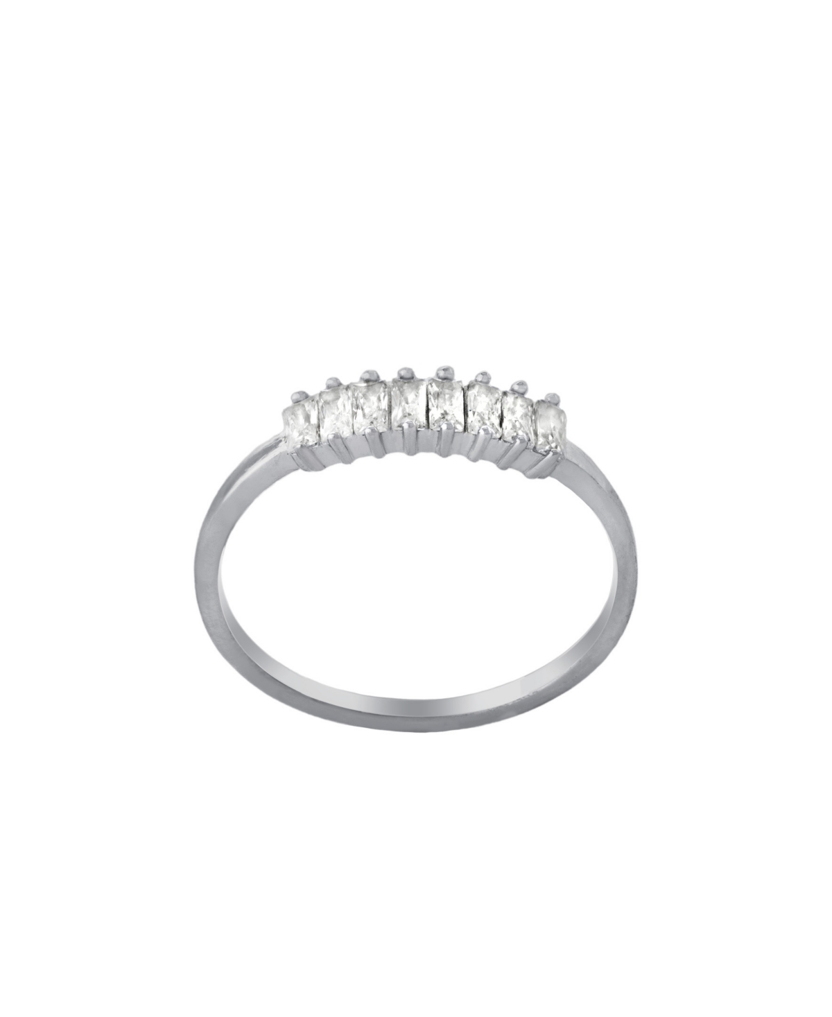 Cubic Zirconia Ring Band (3/4 ct. t.w.) in Sterling Silver - Sterling Silver