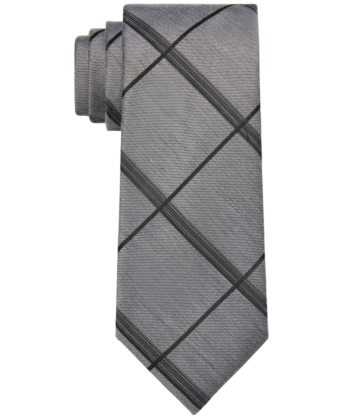 Calvin Klein Men's Slim Grid Tie