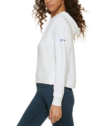Tommy sport crop hoodie clearance