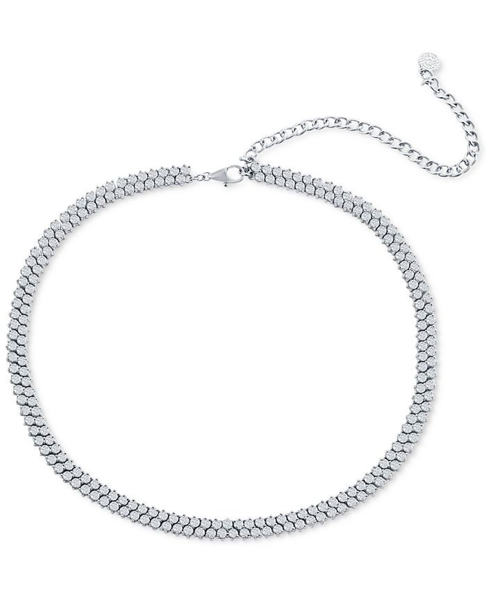 Macy s Diamond Two Row Choker Necklace 7 1 2 ct. t.w. in 14k