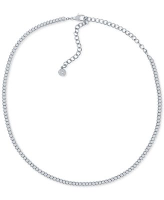 Macy's - Diamond Choker Necklace (4 ct. t.w.) in 14k White Gold, 11-1/2 + 4" extender
