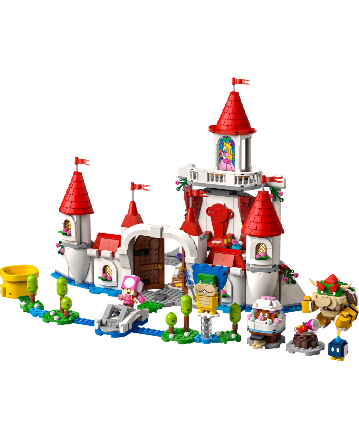 Shop Lego Super Mario World Peach's Castle 71408 Modular Toy Building Expansion Set With Bowser, Ludwig, Toade In No Color