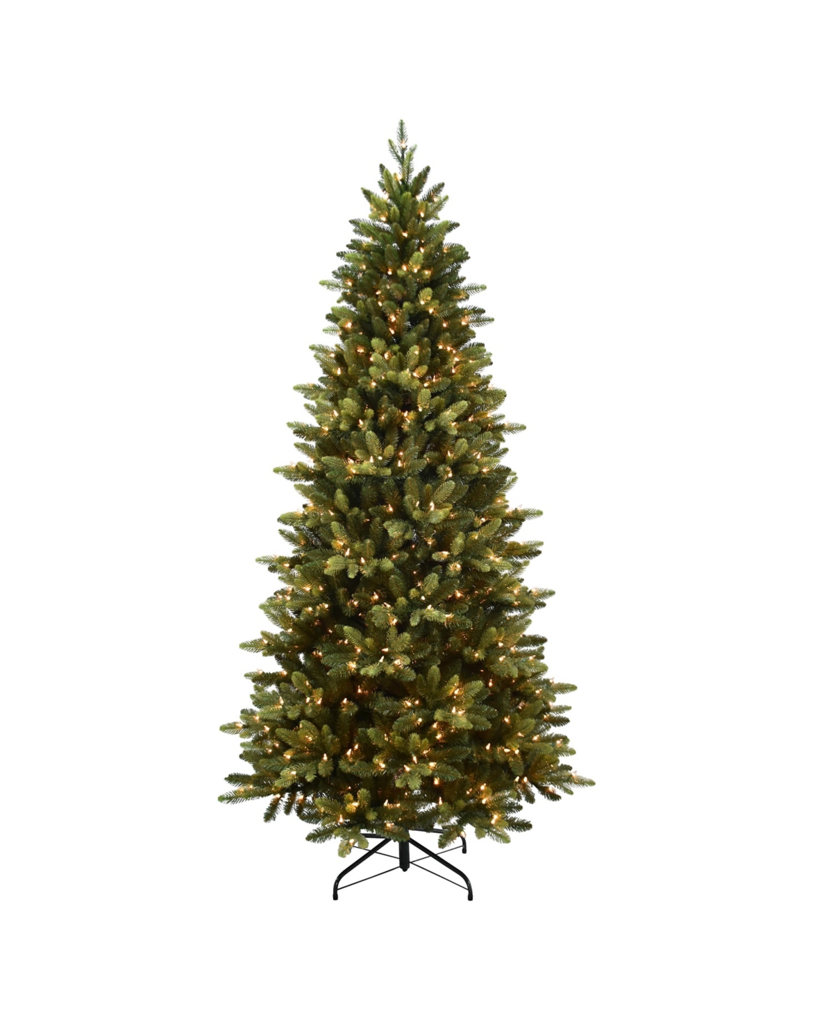 Puleo 6.5' Pre-lit Slim Westford Spruce Tree With 350 Underwriters Laboratories Clear Incandescent Lights, In Green