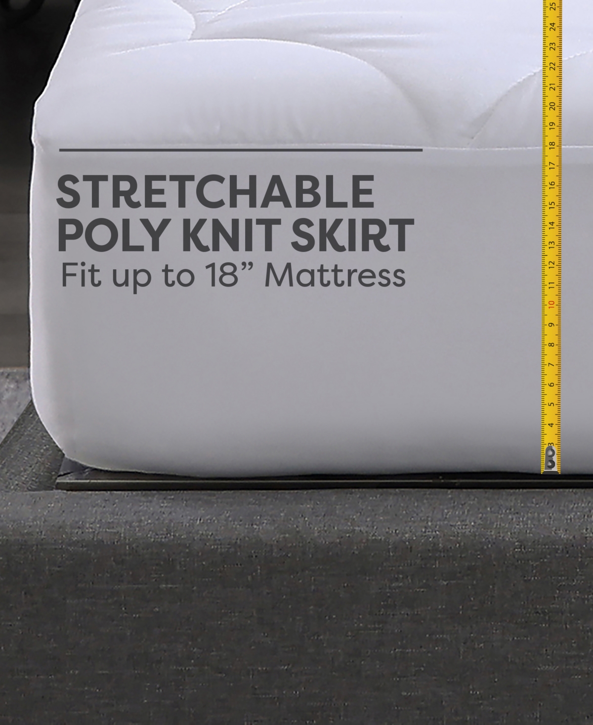 Royal Luxe Water-Resistant Quilted Down Alternative Mattress Pad, Queen, Exclusively at Macy's
