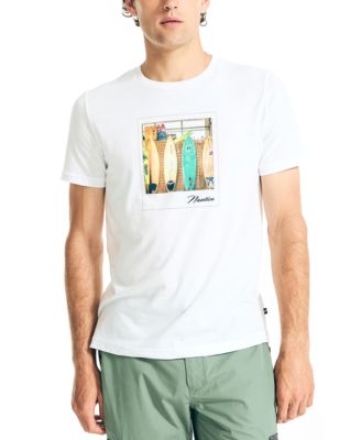 Nautica Men's Sustainable Swim Shorts - 6" Inseam Shell Print Beach Trunks