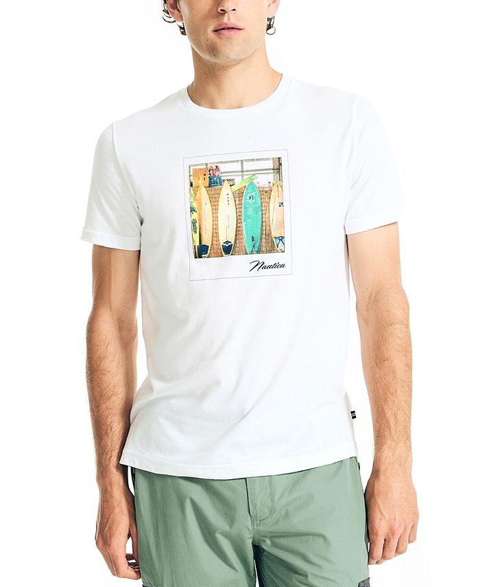 Nautica Men's Sustainably Crafted Surf Boards Graphic T-Shirt - Macy's