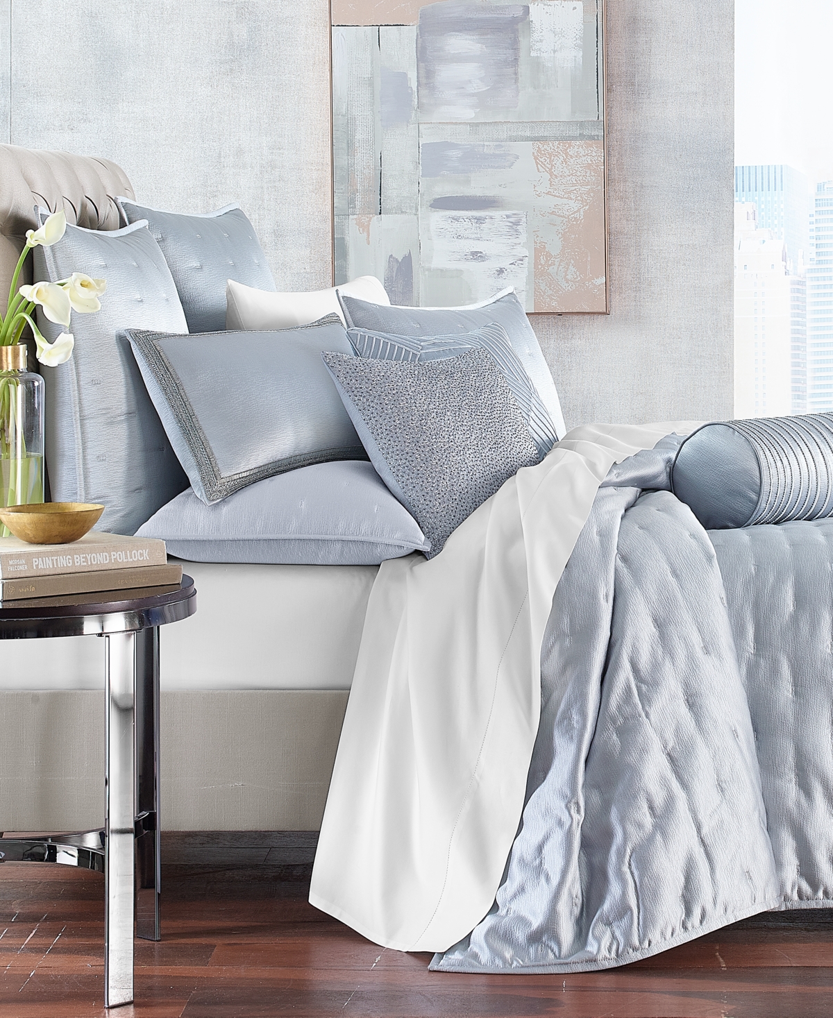 HOTEL COLLECTION CLOSEOUT! HOTEL COLLECTION GLINT 3-PC. COVERLET SET, FULL/QUEEN, CREATED FOR MACY'S