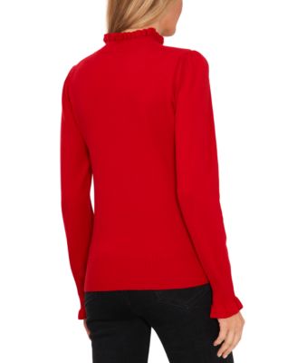 Women's Mock Neck Long Sleeve Sweater