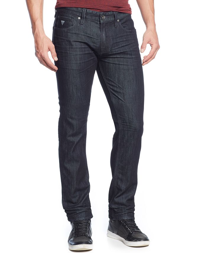 GUESS Men's Slim-Straight Fit Smokescreen-Wash Stretch Jeans - Macy's