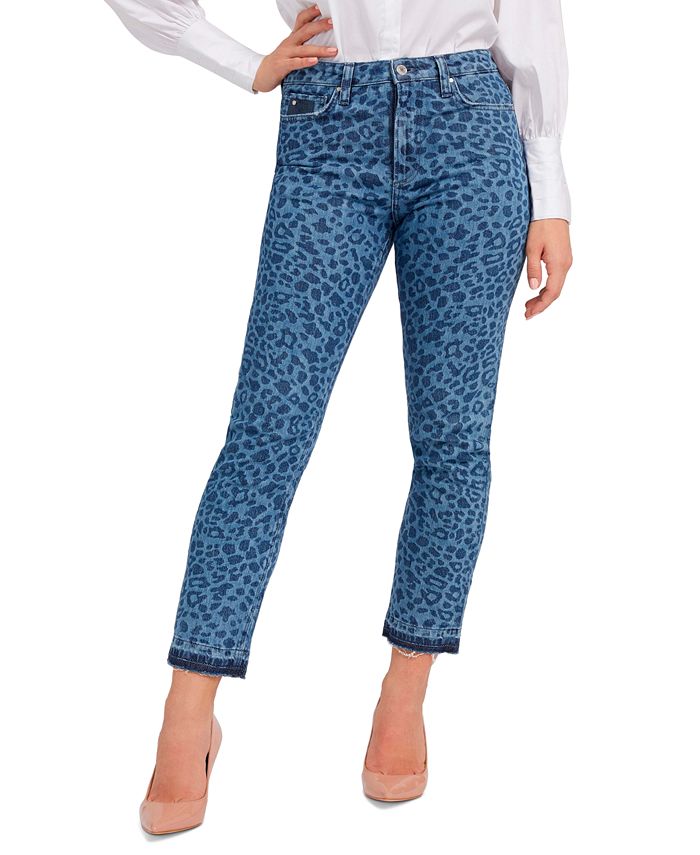 nøjagtigt Traktat midtergang GUESS Women's Girly Animal-Print Jeans - Macy's