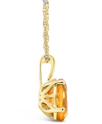 Citrine (2-1/2 ct. t.w.) Pendant Necklace in 14K Yellow Gold