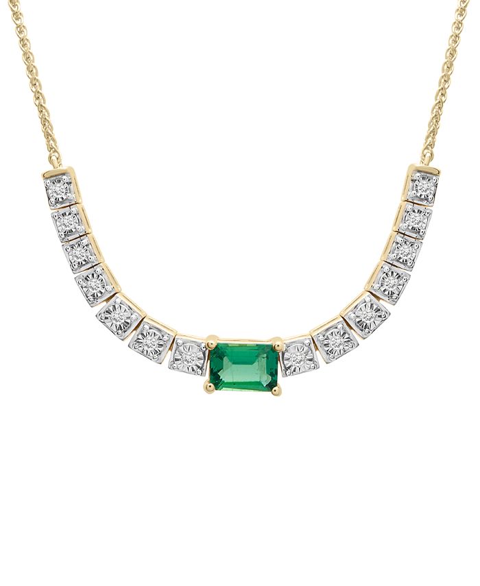 Macys emerald necklace sale