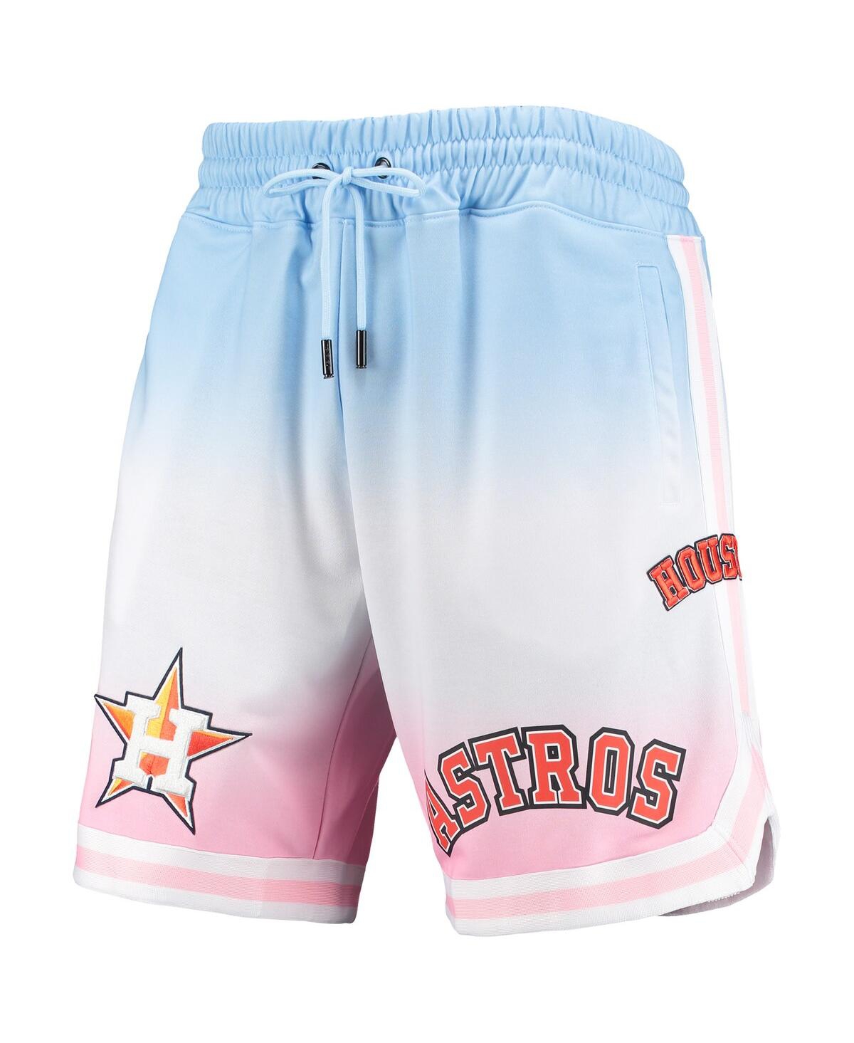 Shop Pro Standard Men's  Blue, Pink Houston Astros Team Logo Pro Ombre Shorts In Blue,pink