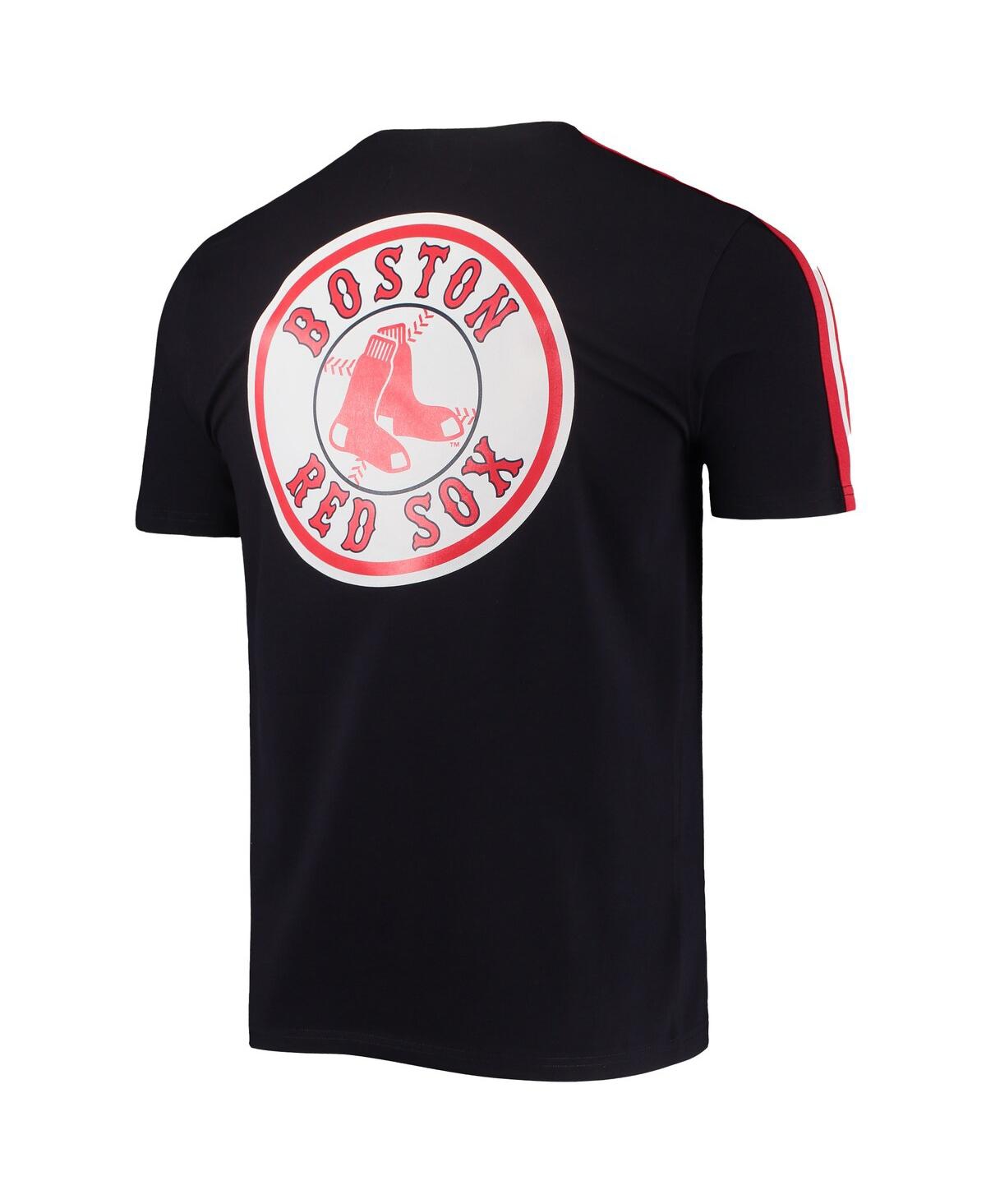 PRO STANDARD MEN'S PRO STANDARD NAVY, RED BOSTON RED SOX TAPING T-SHIRT 