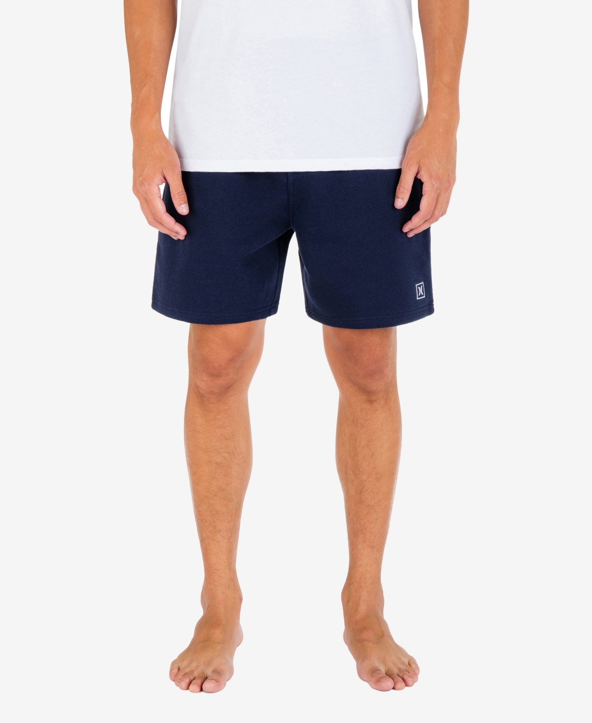 Shop Hurley Men's Icon Boxed Sweat Shorts In Obsidian