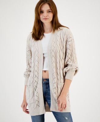 Hippie Rose Juniors' Pointelle-Knit 