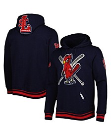 Men's Navy St. Louis Cardinals Mash Up Logo Pullover Hoodie