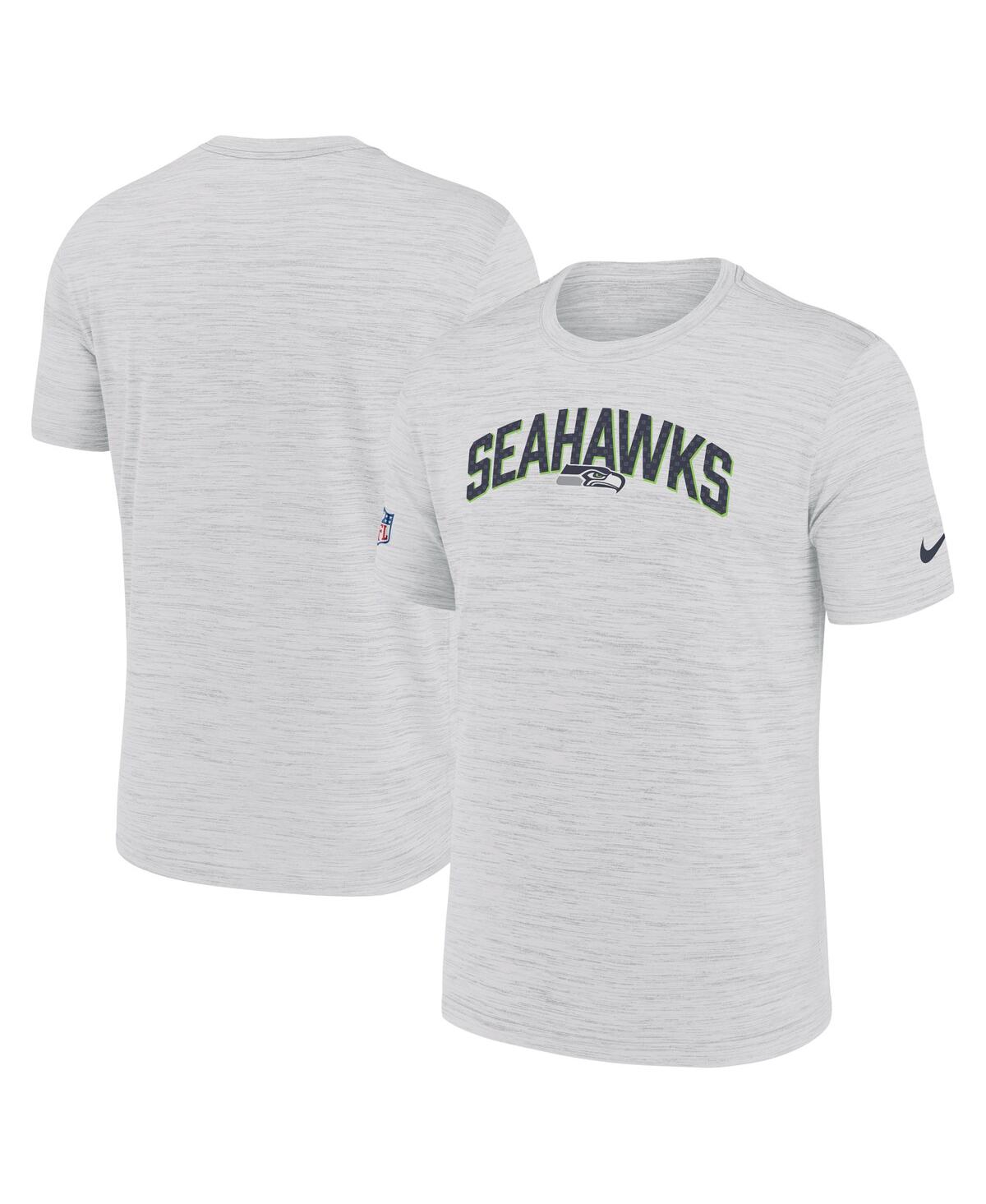 Shop Nike Men's  White Seattle Seahawks Velocity Athletic Stack Performance T-shirt