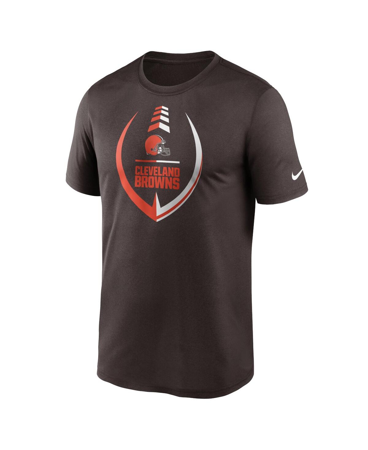 Shop Nike Men's  Brown Cleveland Browns Icon Legend Performance T-shirt
