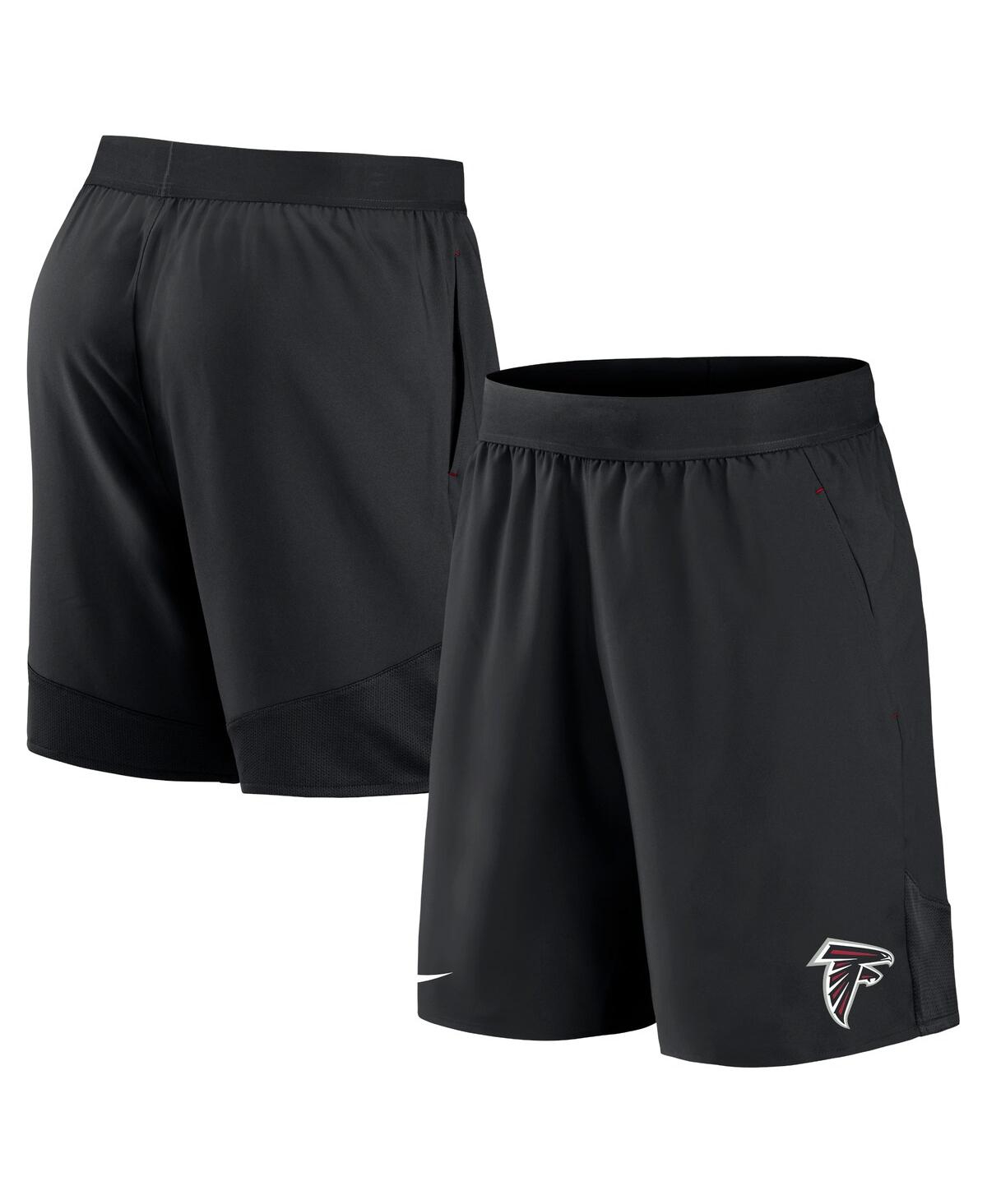 Shop Nike Men's  Black Atlanta Falcons Stretch Woven Shorts