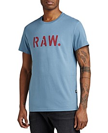 Men's Raw Stencil Logo Graphic T-Shirt