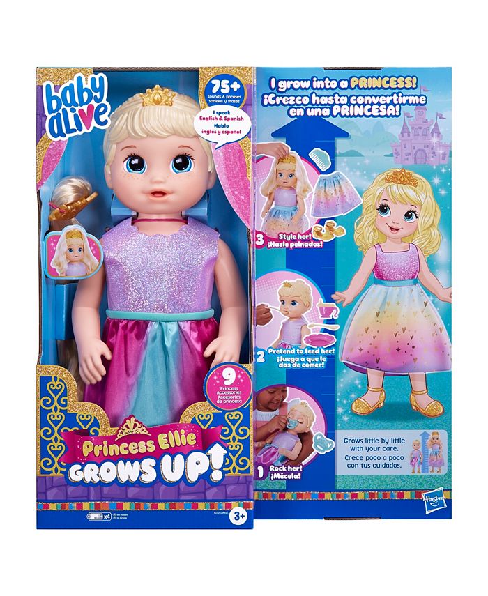 Baby Alive Princess Ellie Grows Up Doll Set, 9 Piece Macy's