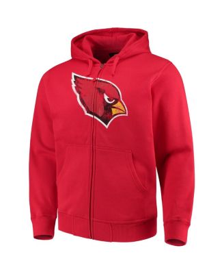Men's Cardinal Arizona Cardinals Primary Logo Full-Zip Hoodie