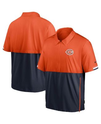 Chicago Bears Nike Sideline Performance Long Sleeve Polo - Heathered Navy