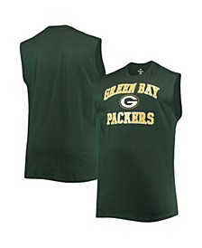 Men's Green Green Bay Packers Big and Tall Muscle Tank Top
