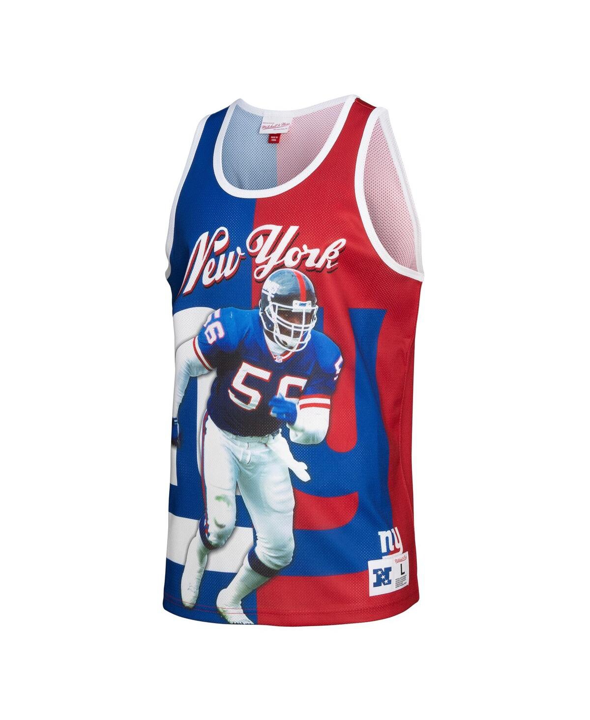 Mitchell & Ness Men's  Lawrence Taylor Royal, Red New York Giants Retired Player Graphic Tank Top In Royal,red