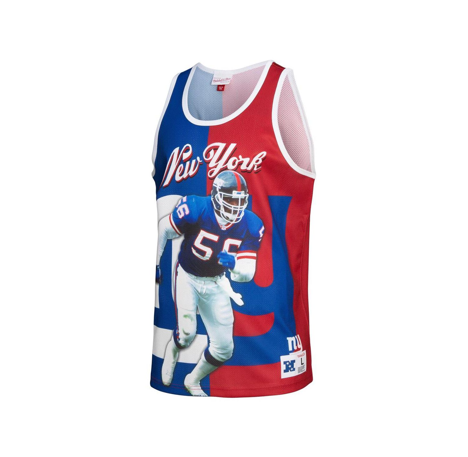 Men's Lawrence Taylor Royal, Red New York Giants Retired Player Graphic Tank Top
