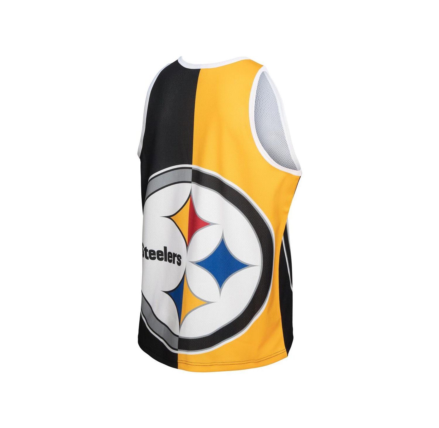 Men's Troy Polamalu Black, Gold Pittsburgh Steelers Retired Player Graphic Tank Top
